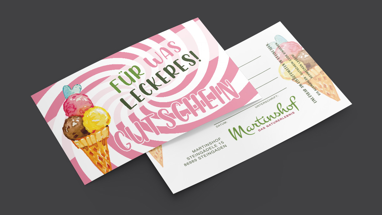 Gutschein Eis Martinshof