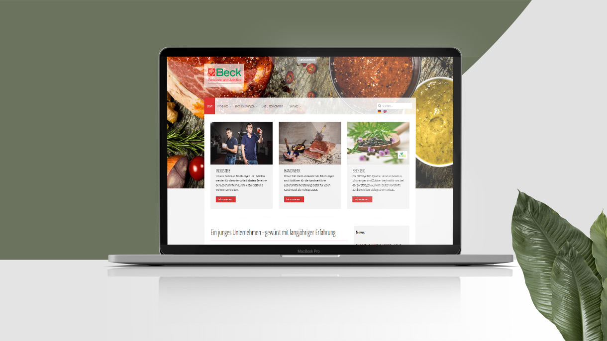 Website beck gewürze