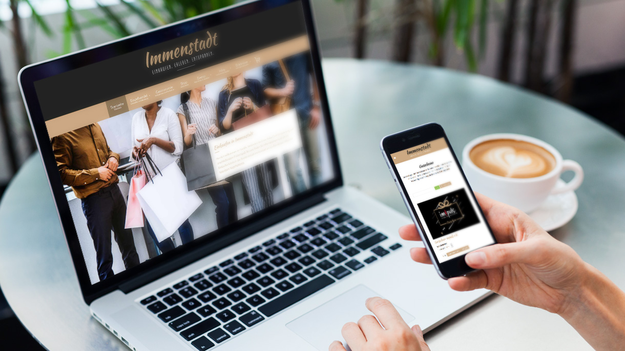Webseite Relaunch Einkaufen Immenstadt