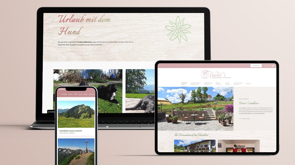 Website Kuschel´s Panorama Landhaus