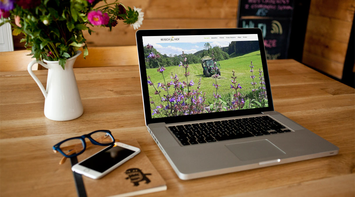 Webdesign bei www.reisch-hof.de
