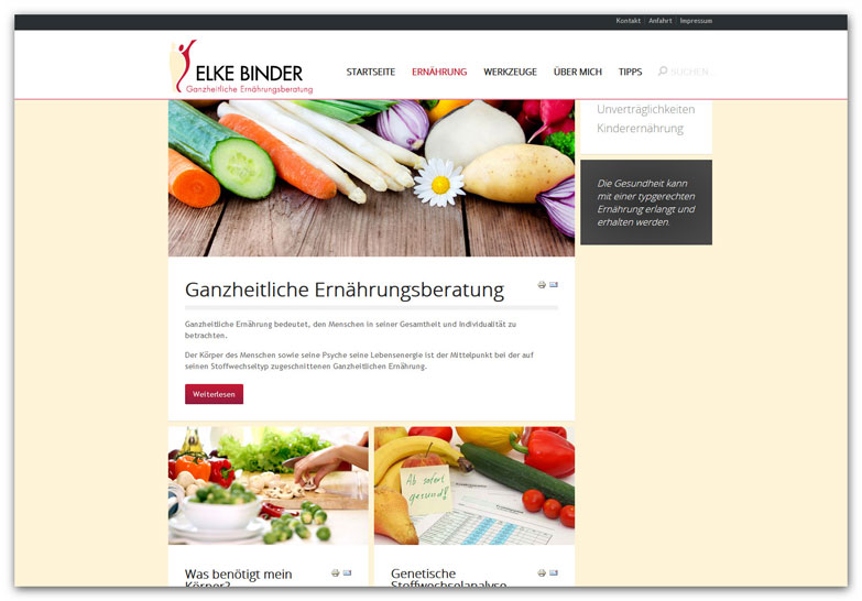 Elke Binder - Ganzheitliche Ernährungsberatung