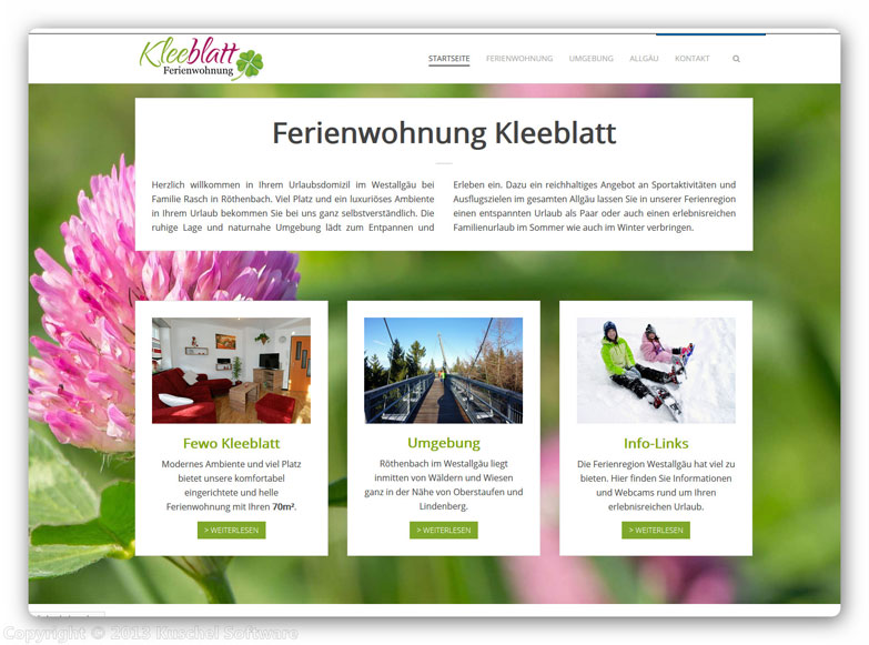 Ferienwohnung Kleeblatt - Startseite