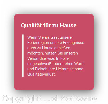 Metzgerei Rehle - Slogan Metzgerei Rehle - Slogan