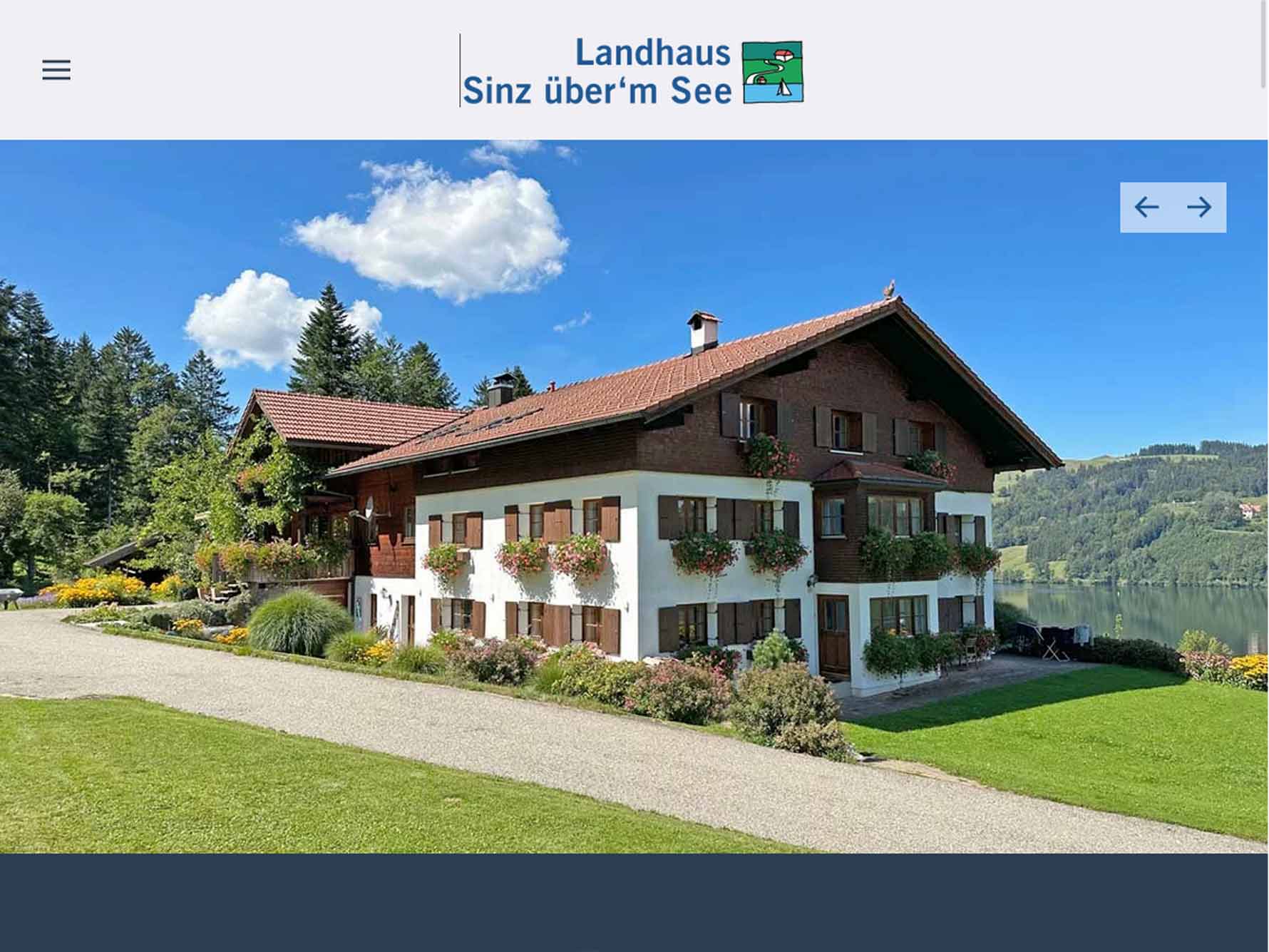 Relaunch Webdesign | Landhaus Sinz