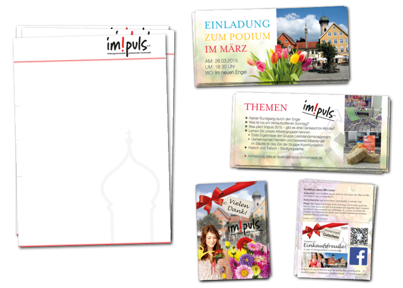 Impuls Briefpapier, Einladungskarte und Samenpäckchen für Blumen Impuls Briefpapier, Einladungskarte und Samenpäckchen für Blumen